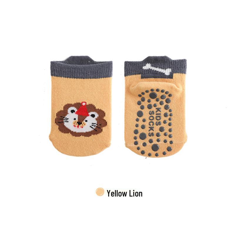 Baby-Baumwollsocken mit Rutschfestigkeit – Dünne Indoor-Knöchelsocken für Kleinkinder (Frühling Sommer Herbst)