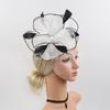 European and American Eugen Yarn Headgear Jockey Club Mesh Hair Accessories Bridal Ball Top Hat Headband Hairpin Dual-purpose Style