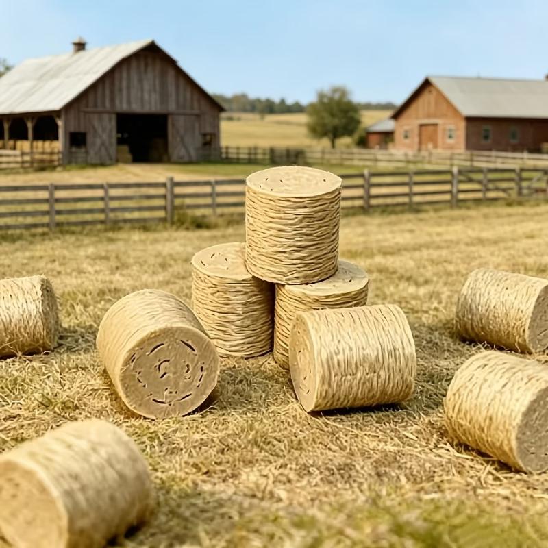 Miniature Simulation Hay Bale 8/16Pcs Realistic Texture Haystack for Village Diorama Scene Making