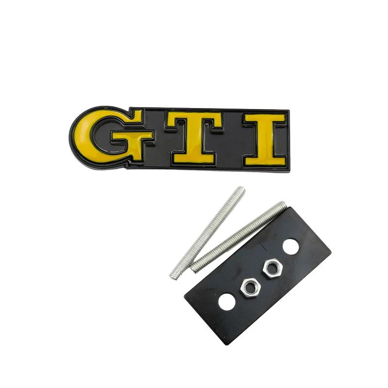 3D Metal GTI Badge Car Front Grille Emblem for Volkswagen VW Caddy Golf 5 6 7 8 GTD Polo Jetta Passat B5 Tiguan Touran MK3 MK5 RJ4
