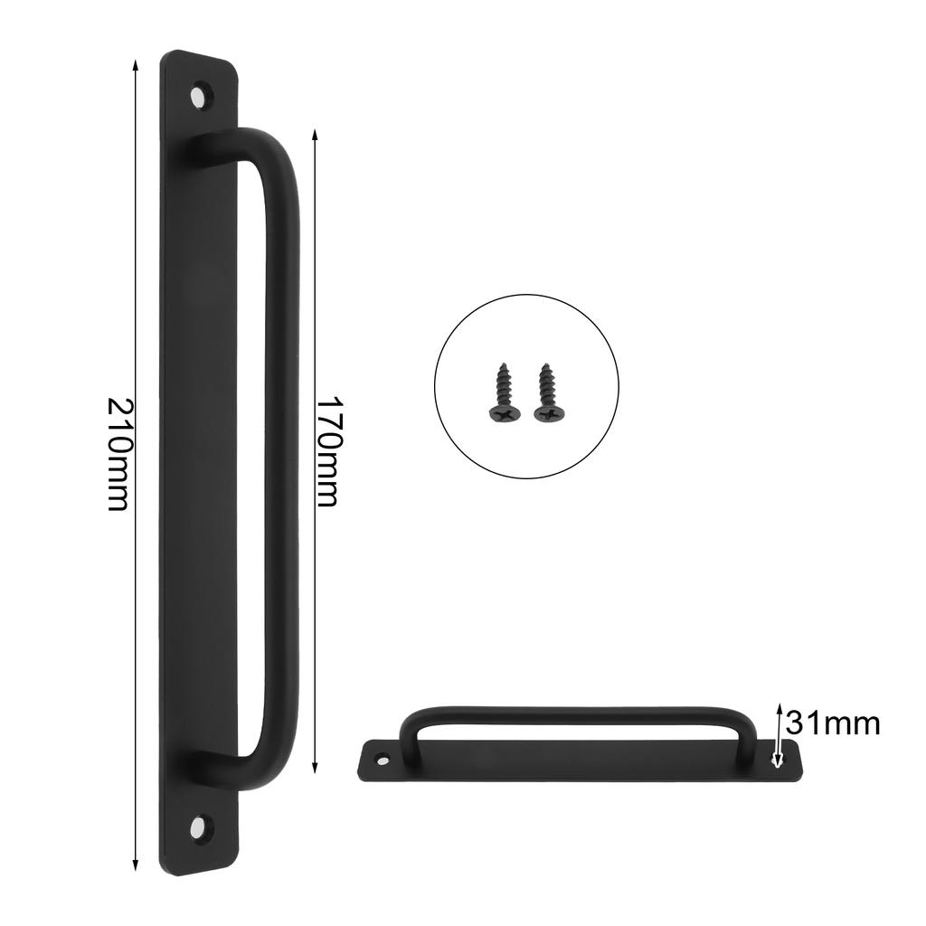 High Quality Brand New Exquisite Door Handle Hardware Handle No Punching 1PCS Aluminum Alloy For Barn For Sliding