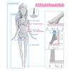 NK Official New Winter Clothing 1/6 Doll Accessories Fashion Lady 11.5 Inch Doll Clothes Modern Dress For Girl's Doll Gift JJ