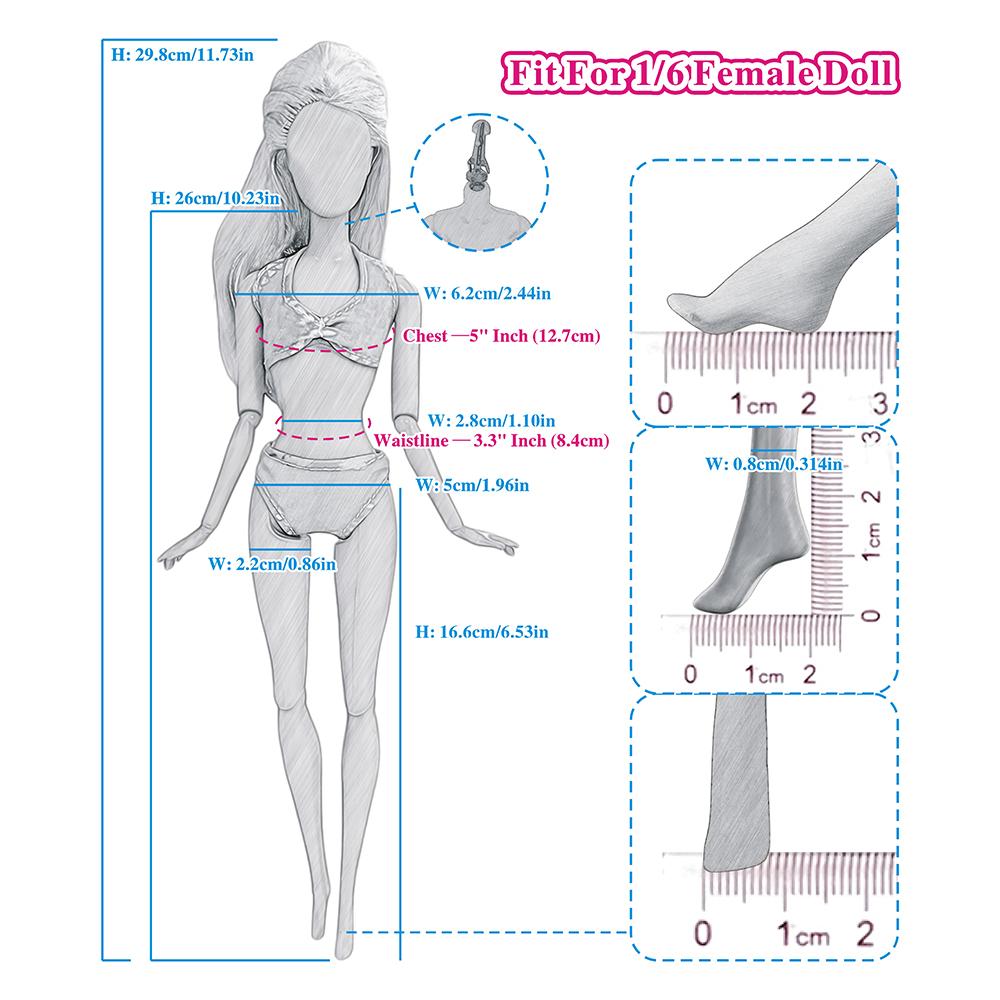 NK Official New Winter Clothing 1/6 Doll Accessories Fashion Lady 11.5 Inch Doll Clothes Modern Dress For Girl's Doll Gift JJ