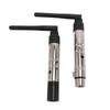 Stage Lighting Control Wireless Transmitter Receiver System 2 in 1 3 Pin with Male Female Plug