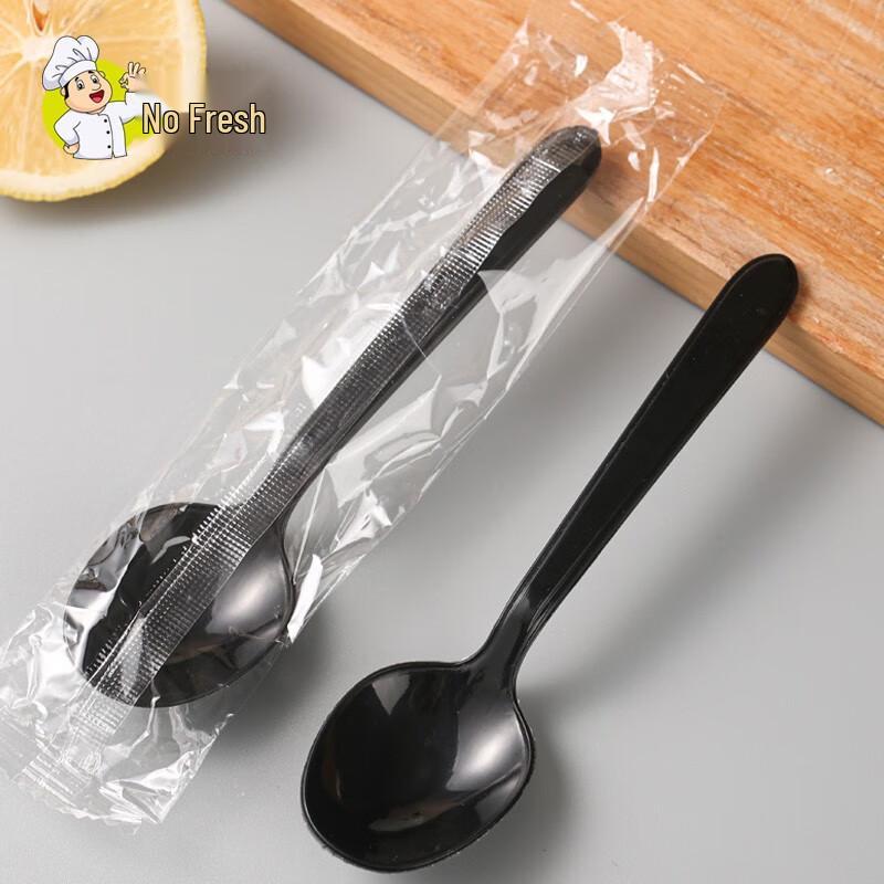 Nuoxian Individually Wrapped Disposable Plastic Spoons