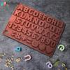 Formă de Ciocolată din Silicon cu Litere Engleze Alfanumerică Bomboane Biscuiți Jeleu Gheață Formă de Copt Decorare Tort Set Fabricare Săpun Lumânări Cadouri
