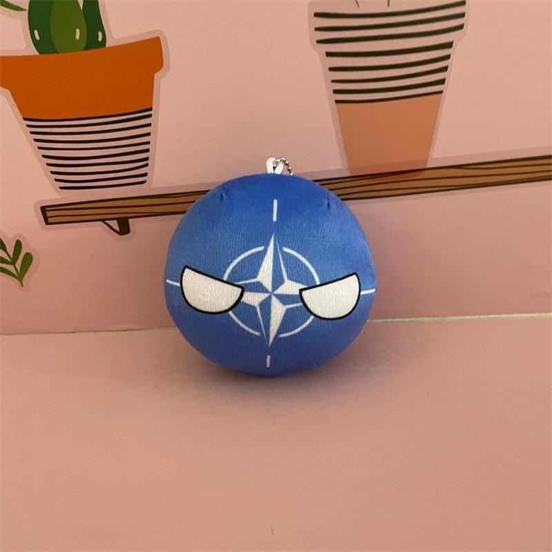 10cm Polandball Plush Toy UK Ukraine Germany Countryball Stuffed Doll Decoration
