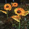 Outdoor Solar Sunflower LED Lawn Lights (2-Pack)