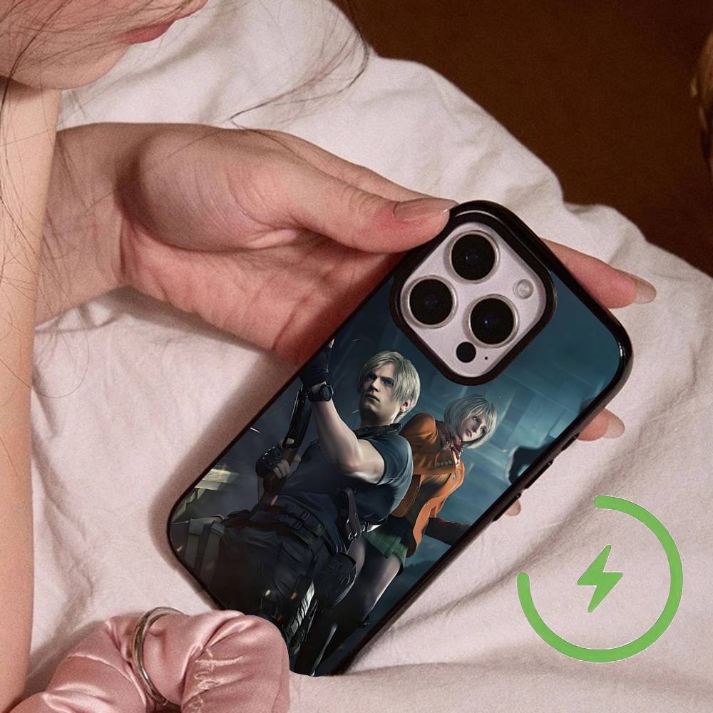 Game R-Resident-es Evil-es Magnetic Charging Cover Phone Case For IPhone 17 16 14 13 12 11 15 Pro Max For Magsafe Wireless