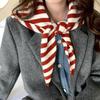 Versatile Striped Wool Knitted Triangle Scarf Women Fashion Wool Scarf Shawl Winter Warm Soft Knitted Hood Scarf Shawl Neck Wrap