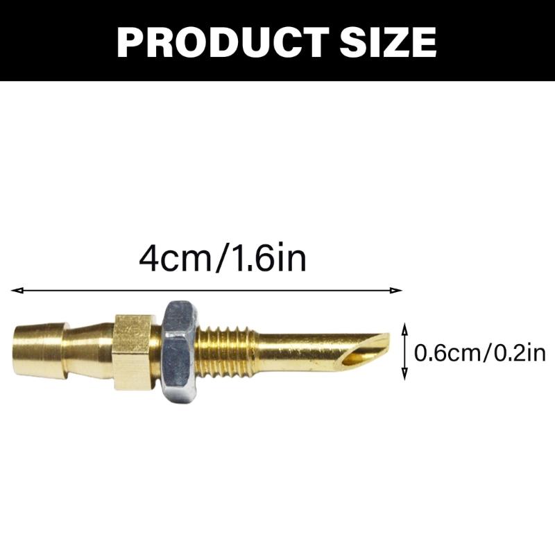 Metal Nozzle Sealing Performances Versatile Metal Nozzle Metal Adapter Simple Installs Suitable for Industrial Heaters