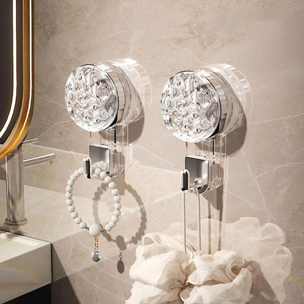 

2шт крючки с присоской без проколов настенный износостойкий настенный крючок изысканный прочный присоска для ванной комнаты бытовой