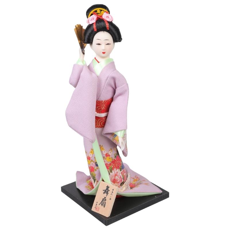 12Inch Japanese Kimono Toy Ornament for Restaurant and Home Decoration with Elegant Designing Optional