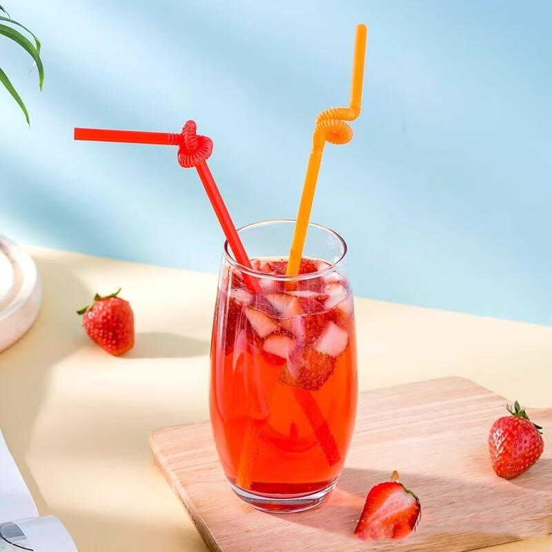 Fanshun Individually Wrapped Colorful Straws