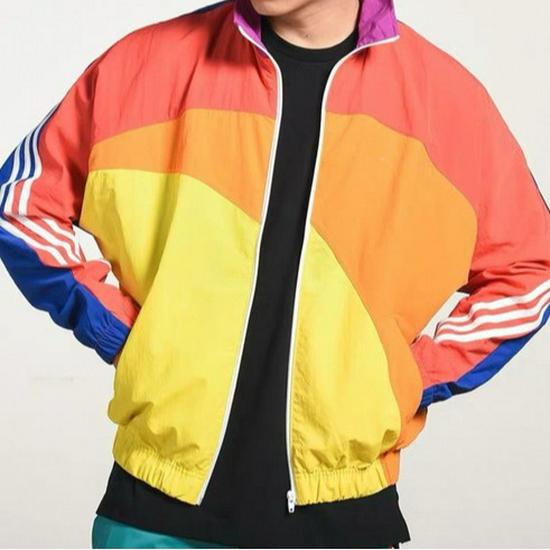 2026 Spring Korean Men's Long-Sleeve Loose Stitching Jacket - Trendy Student Style