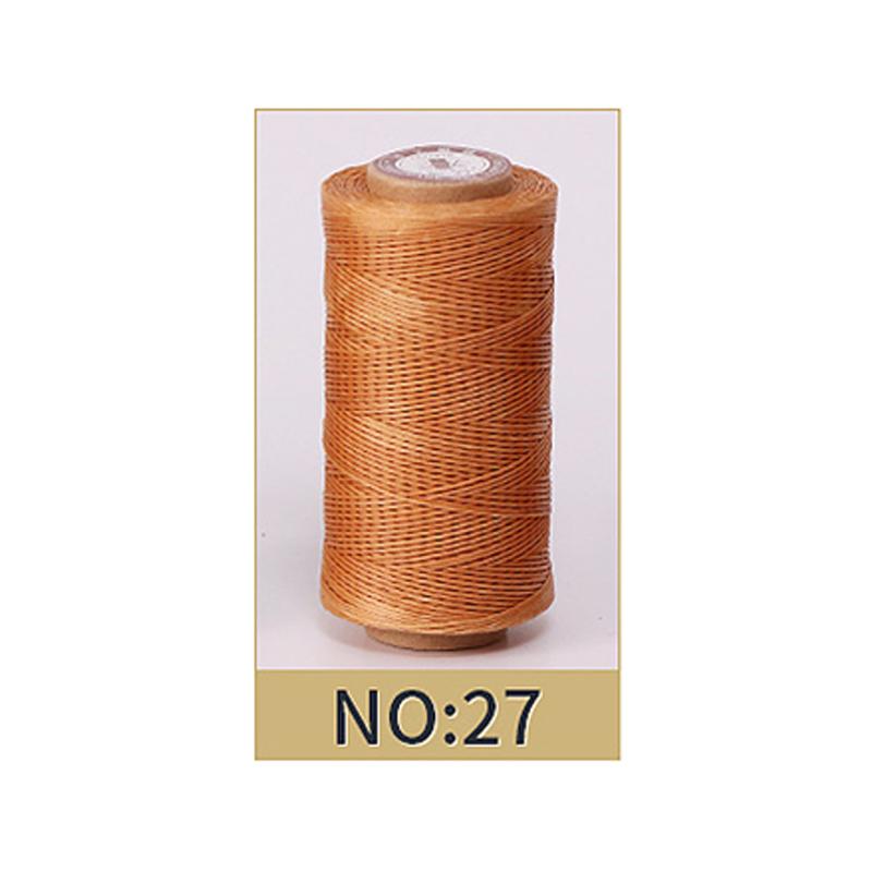 Hilo Encerado de 0,8 mm de Grosor para Cuero, Cordón Encerado para Manualidades DIY, Hilo para Coser a Mano, Hilo Plano Encerado para Coser