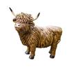 Garden Statue Highland Cow Figurine Collectible Creative Modern Yard Art Decor Tabletop Ornament for Garden Bookshelf Bedroom