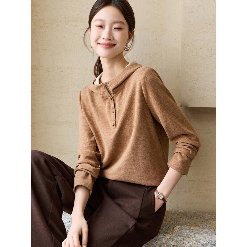 

Mohan Yimei Warm Wool & Silk Blend Hooded Pullover L