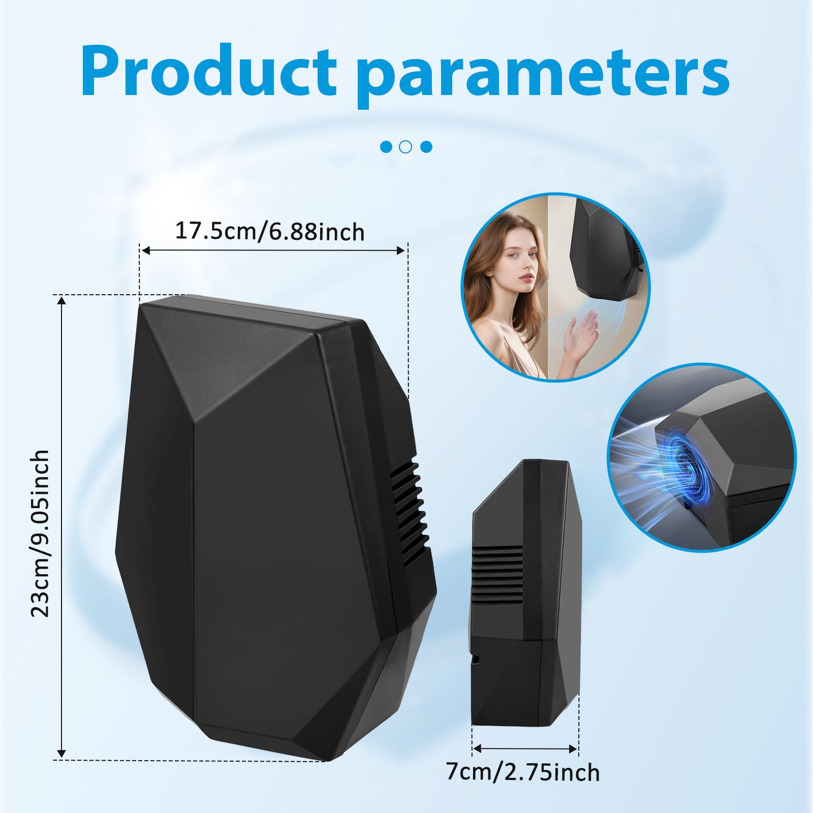 

110V 1100W Automatic Hand Dryer High Power Motor Precise Infrared Induction Wall Mounted Quiet Dryer for Bathroom Toilet Hotel