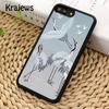 Red crowned Crane Bird Phone Case Cover For iPhone 17 Air 16 15 14 plus 12 13 pro max coque Shell Fundas