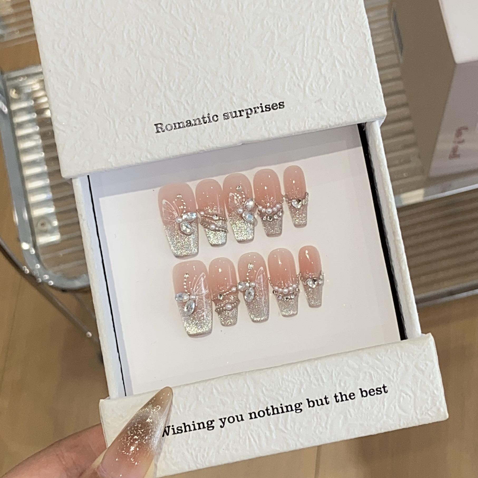 

Ручная работа Флэш Градиент Бабочка Кошачий глаз Жемчуг Французский Плавающий Мечта Съемный Носимый Патч-броня L