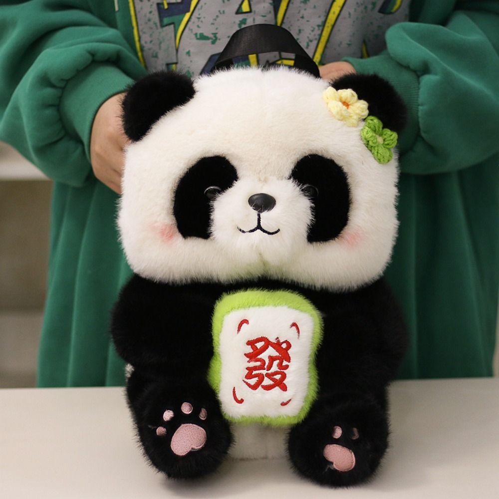 PP Cotton Shoulders Dual Use Knapsack Large Capacity Animal Doll Plush Schoolbag  Autumn Winter