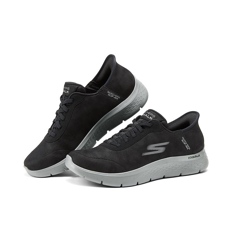 Skechers Go Walk Flex Comfortable Convenient Soft Durable Low Top Casual Shoes Men Sneaker Black 216326-BLK