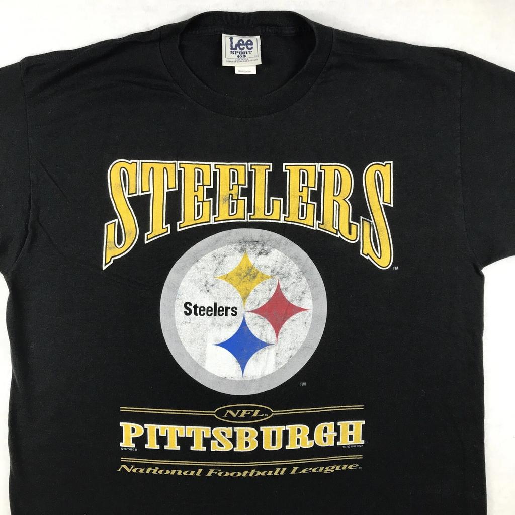 Vintage 90s PITTSBURGH STEELERS T-Shirt XL Football Nfl Hip Hop