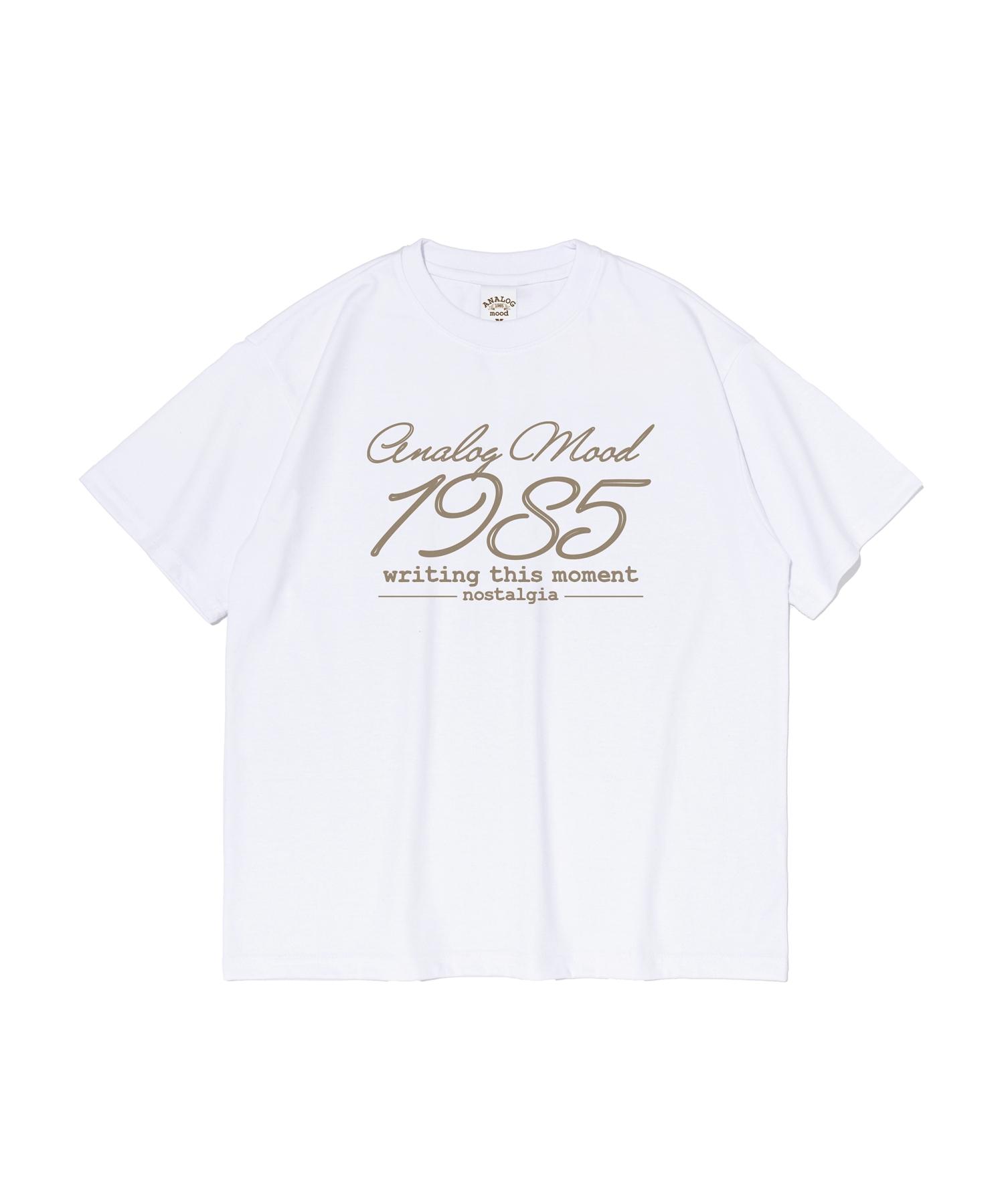 Analog Mood 1985 Logo Short Sleeve T-Shirt (White) S