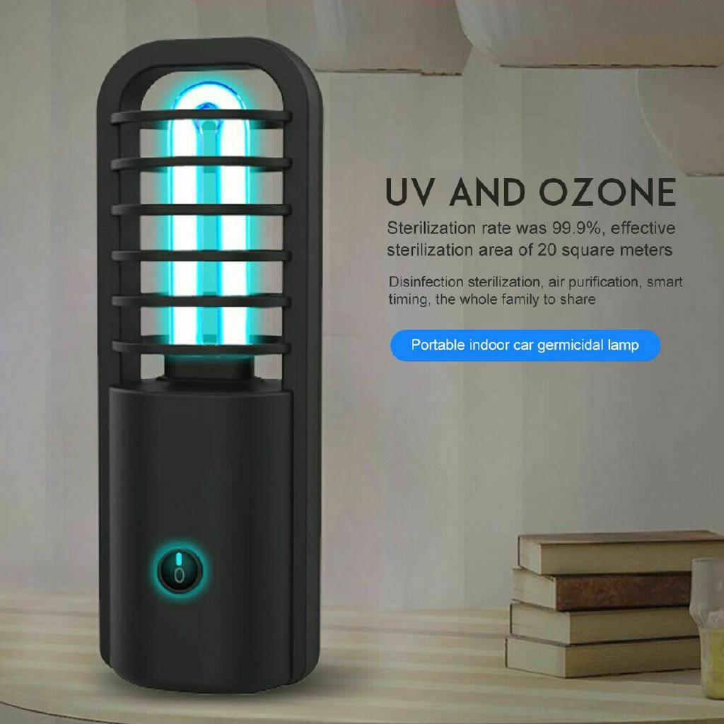 30 Pcs 360 Degrees Light LED NEW 3W Portable USB Rechargeable UV Sterilizer UVC Sanitizer Ozone Ultraviolet Germicidal Lamp