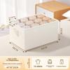 Cotton Linen Foldable Clothes Storage Box With Lid For Bedroom Organization