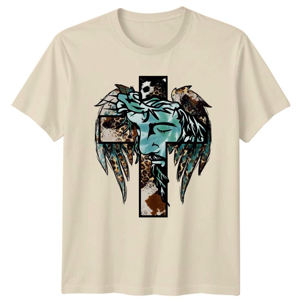 

Jesus Cross Wings Graphic Christian Faith TShirt Unisex T-Shirt M