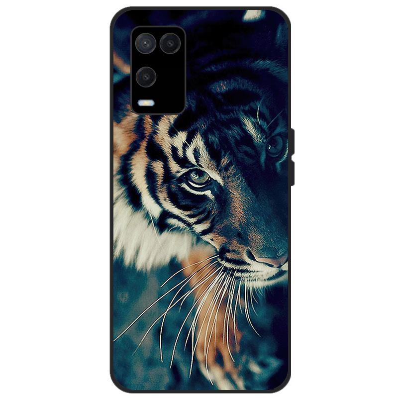 For OPPO A54 Case Back Phone Cover For OPPO A54 5G 4G Case CPH2239 CPH2195 OPPOA54 A 54 Bumper Silicon Soft Coque black tpu case