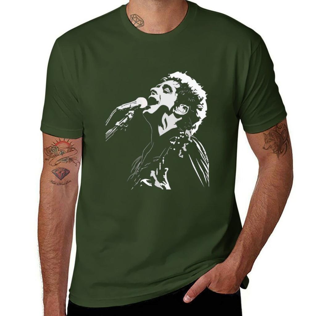 Gustavo Cerati Vector Camiseta Tshirt anime clothes tops plain t shirts men