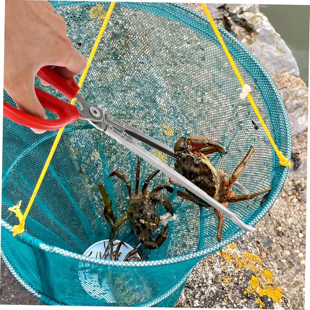 Heavy Duty Anti Slip Garbage Tongs Colorful Aluminum Allodurable Outdoor Pliers For Crab Fishing Magic Tool Long Fish Catcher