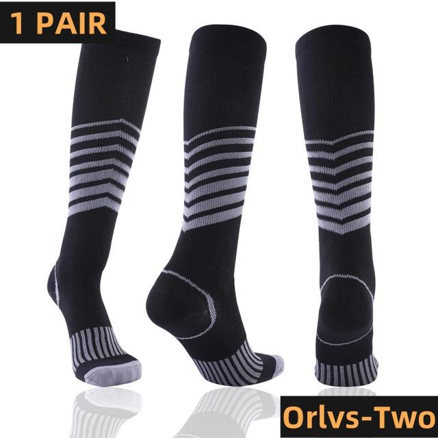 Men Running Compression Socks Stockings 20-30mmhg Sports Socks for Marathon Cycling Football Breathable Adult Sports Socks YS023