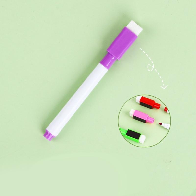 20 Pcs Whiteboard Pens Quick-Drying Whiteboard Markers Erase Marker with Eraser Caps for Office School and Home Use