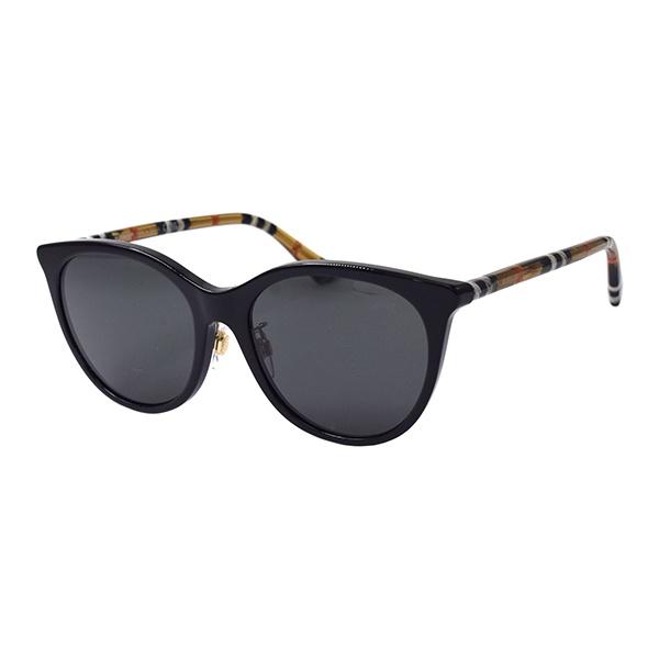 Burberry New Season Checkered Series Round Sunglasses Women Sunglasses Black B4464-D-4161-87