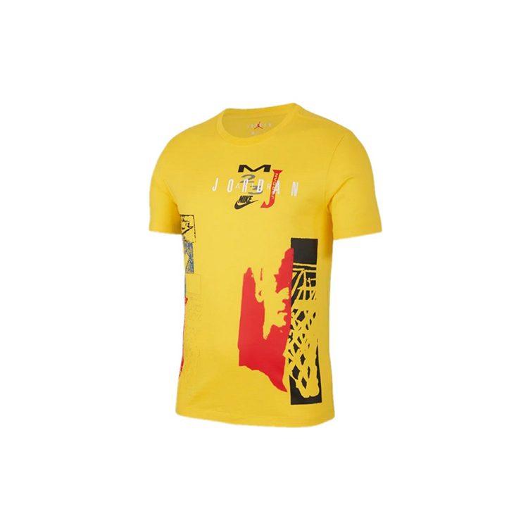 Jordan T Shirt Men's Amarillo Yellow CJ6224-728