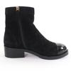 Great CHANEL short boots COCO Mark Turnlock Matelasse Suede Leather 37 G36763 Used