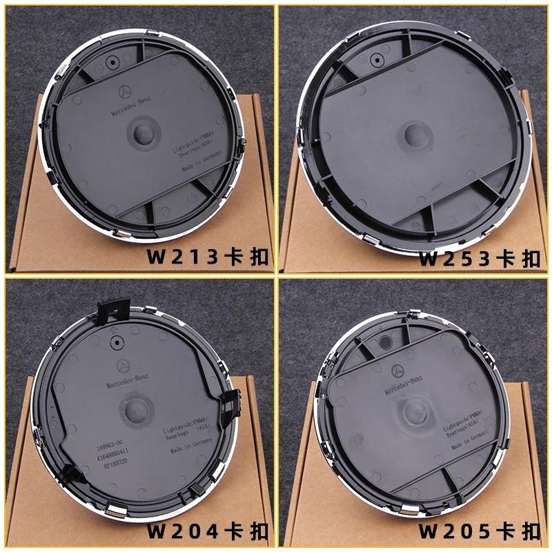 AABGT1 Car Front Grille Emblem Star Badge Logo Chrome black Silver 3D Mirror Mercedes Benz AMG W205 W204 W253 W213 W206 W166 gle glc