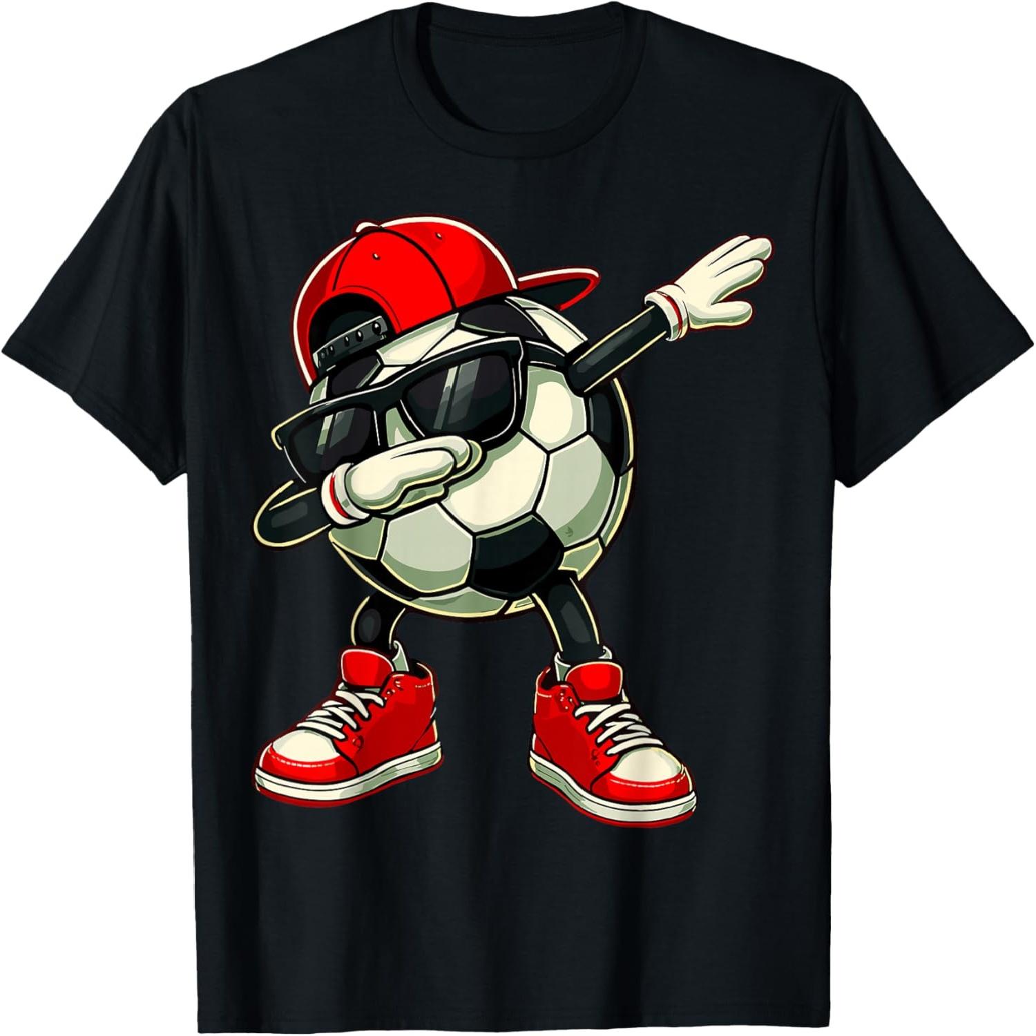 Soccer Ball Dabbing Funny Player Soccer T-Shirt S разноцветный