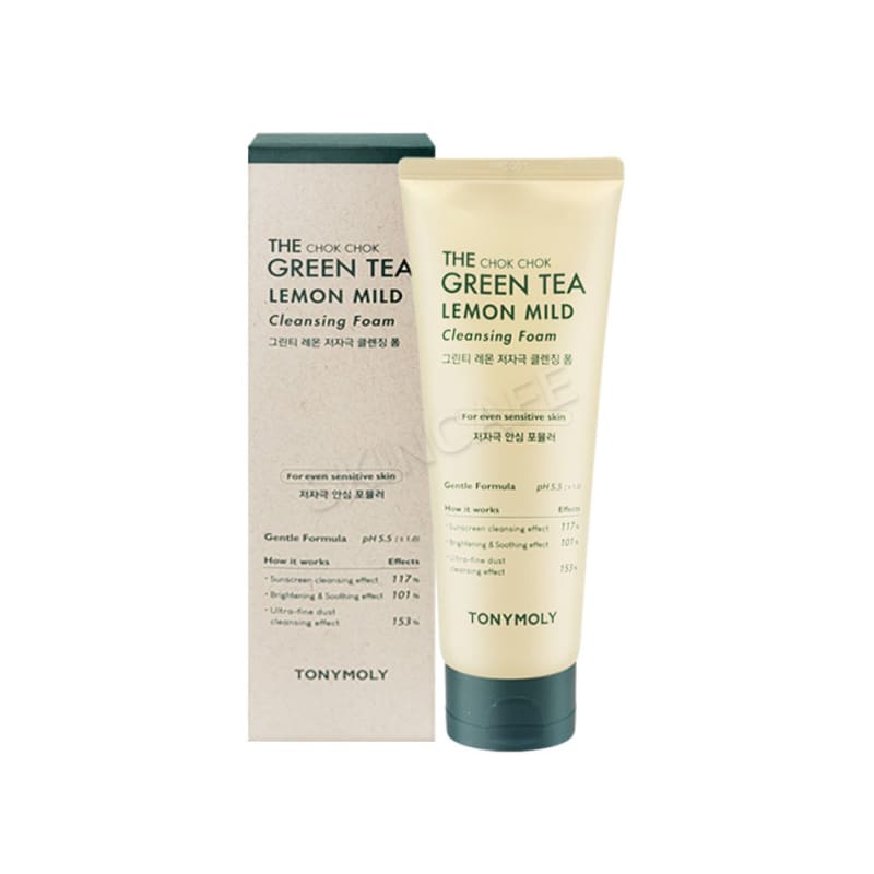 Tony Moly The Chok Chok Green Tea Lemon Low-Irritation Cleansing Foam 150ml