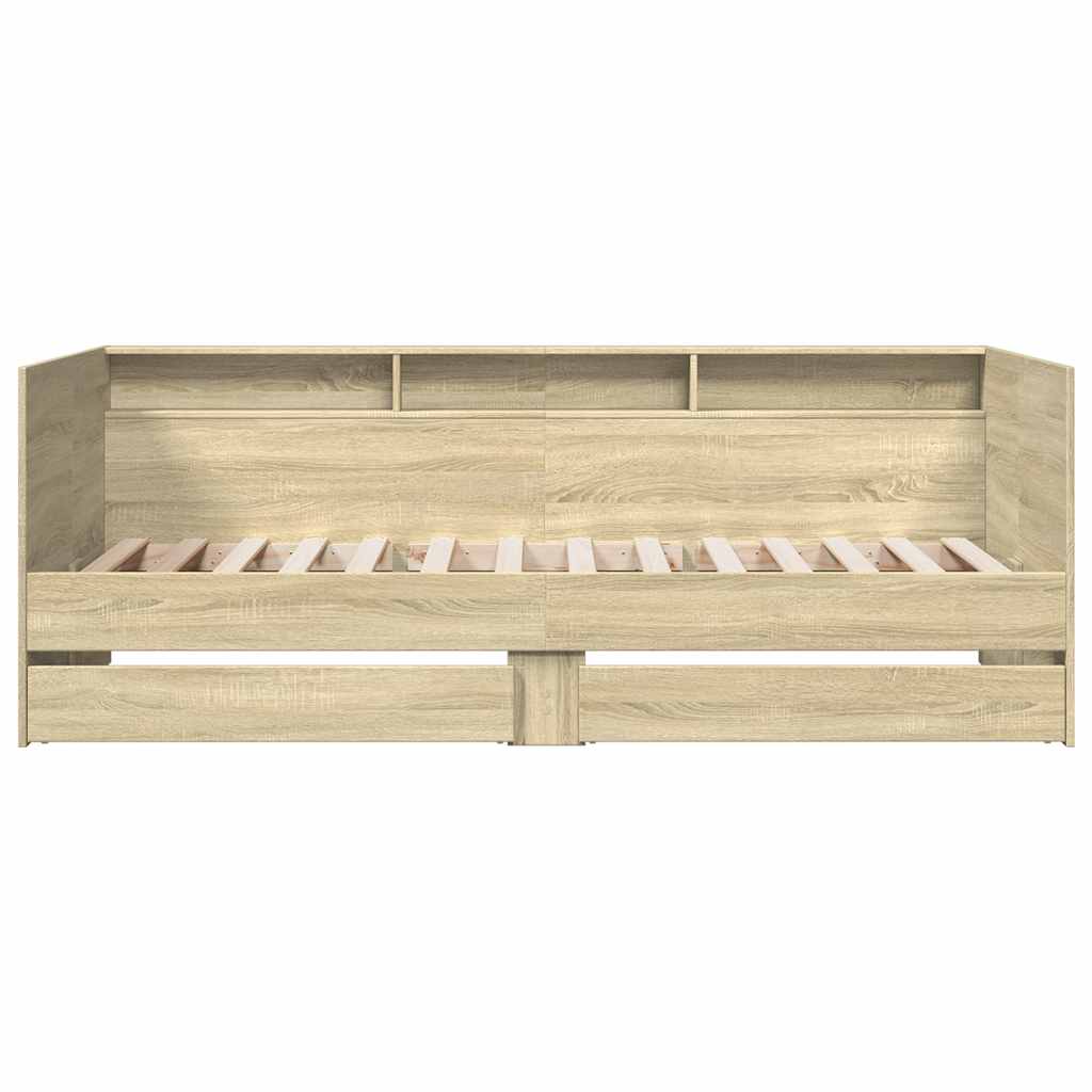 vidaXL Tagesbett mit Schubladen ohne Matratze Sonoma-Eiche 90x190 cm