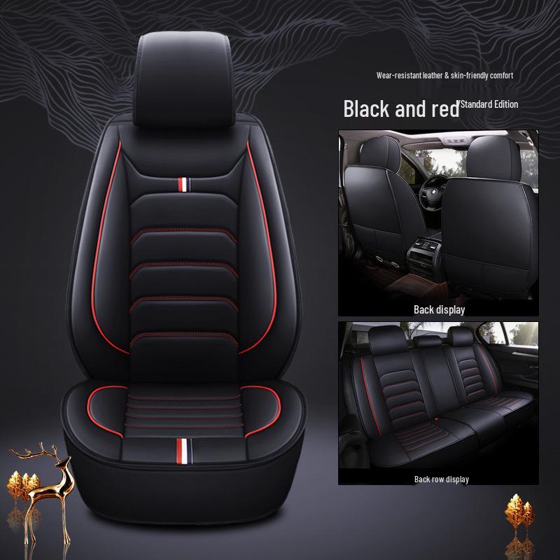 Universal Leather Car Seat Covers – Full Coverage, All-Season Cushions