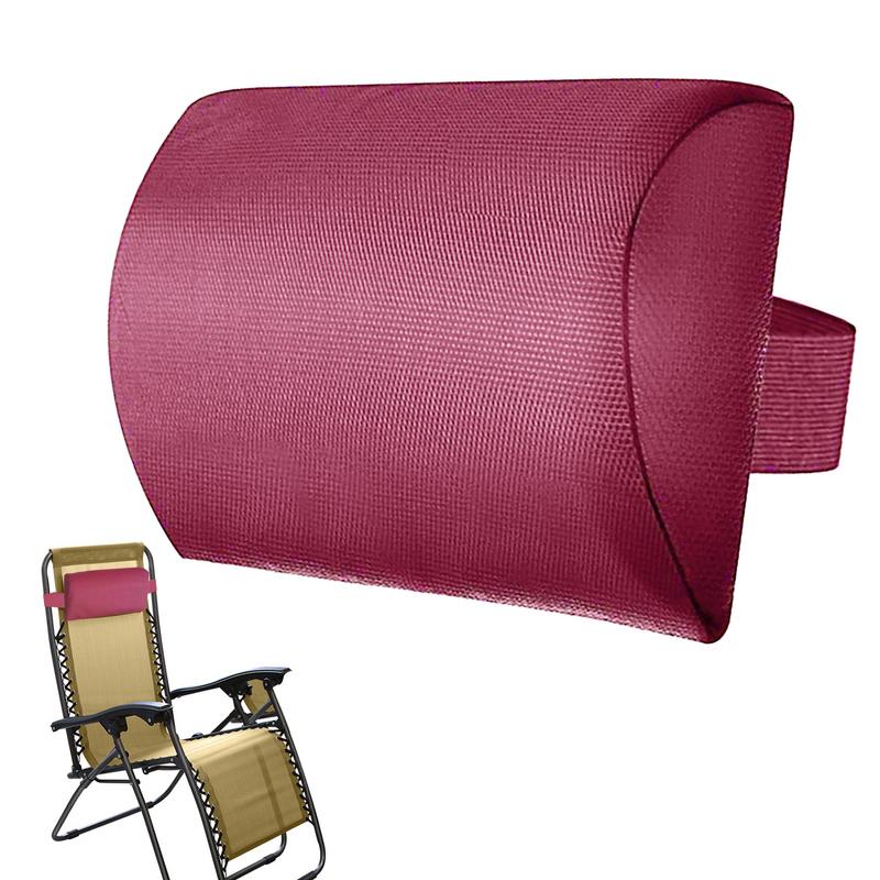 New Neck Brace Pillow Head Support Protector Recliner Headrest Beach Folding Chair Pad Pillow Garden Backyard Chair Head Cushion