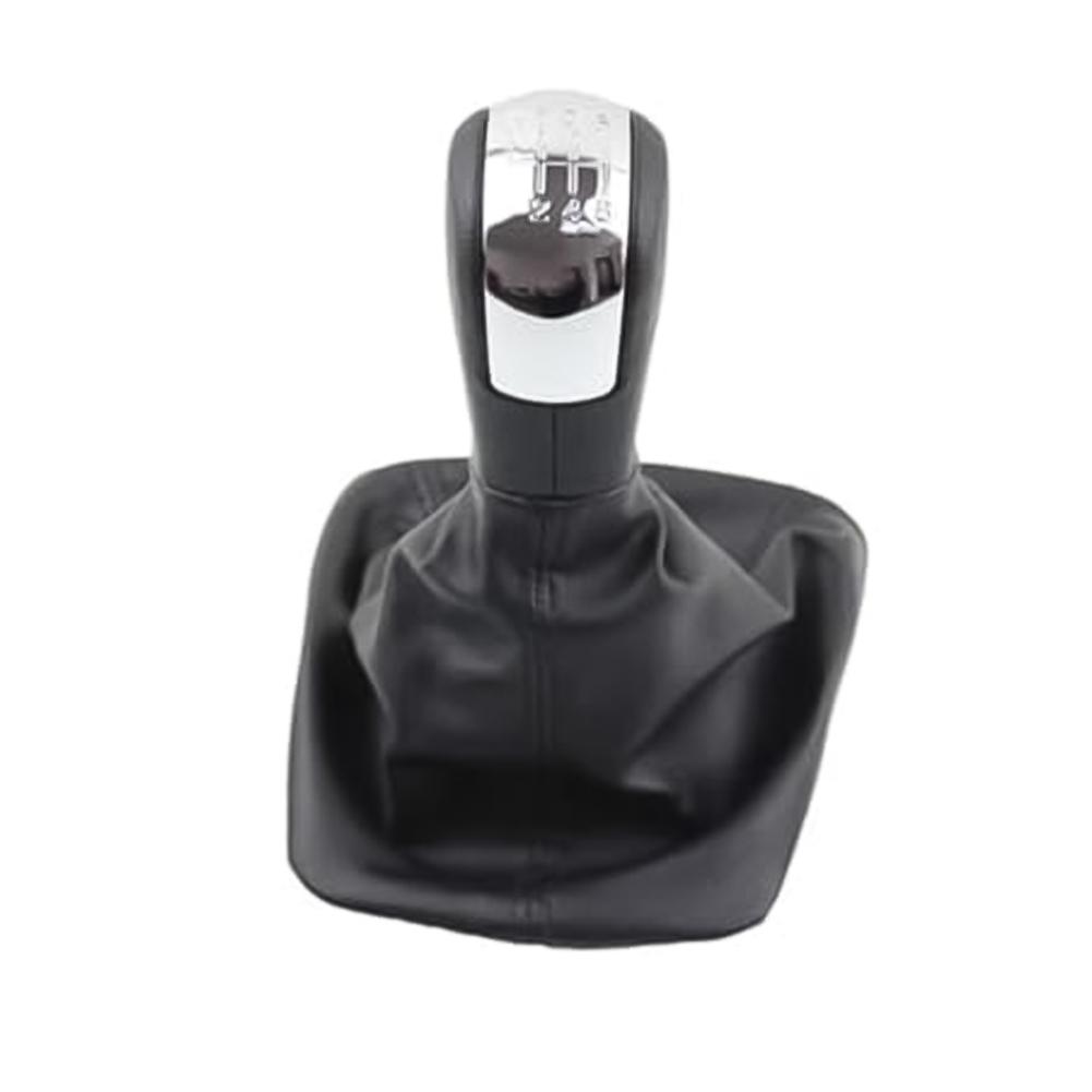 Gear Knob and Dust Cover Chrome Set for Skoda For Octavia 2 Model Years 2004 to 2013 Compatible with Manual Transmissions