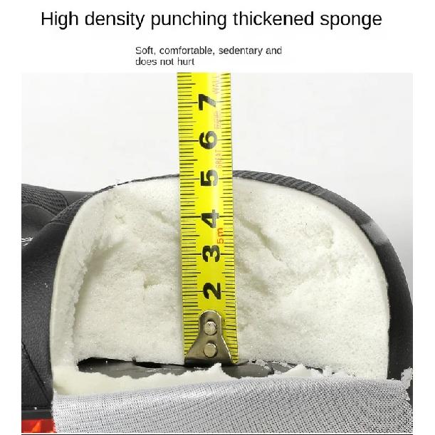 Hollow Breathable Bicycle Saddle Men Women MTB Road Bike Saddle Shock Absorbing Comfortable Big Butt Bike Seat Safety Warning
