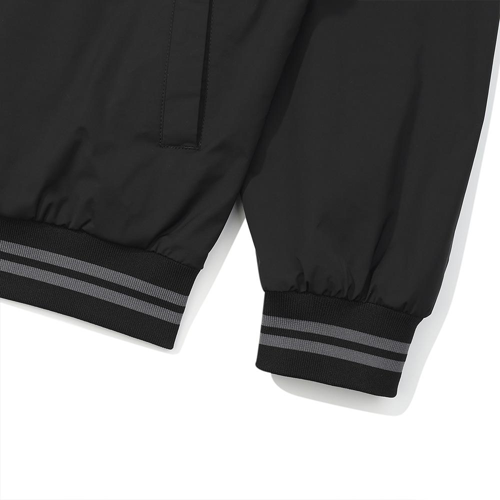 Malbon Golf Malbon Membrane Stadium Jacket Black (Man)