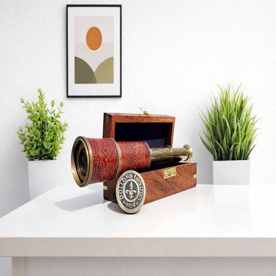 Telescope Gifts for Him, Memorable Gift for Kids, Premium Spyglass Gift for Dad, Unique Design Brass Telescope